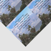 SERENITY PRAYER PALM TREE FOTOONTWERP TISSUEPAPIER (Detail)