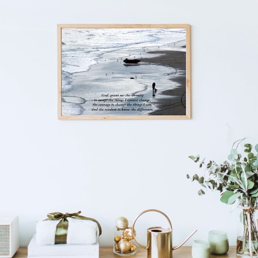 Serenity Prayer _ Peacefull Beach Poster