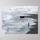 Serenity Prayer _ Peacefull Beach Scene Poster (Voorkant)