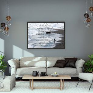 Serenity Prayer _ Peacefull Beach Scene Poster