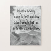 Serenity Prayer Peony Legpuzzel (Verticaal)