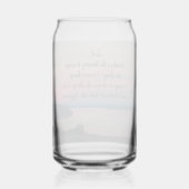 Serenity Prayer Pink Seascape Sunset Blikvorm Glas (Achterkant)