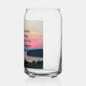 Serenity Prayer Pink Seascape Sunset Blikvorm Glas (Links)