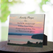 Serenity Prayer Pink Seascape Sunset Foto Fotoplaat