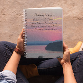 Serenity Prayer Pink Seascape Sunset Foto Planner