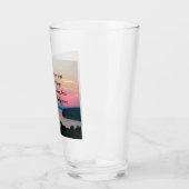 Serenity Prayer Pink Seascape Sunset Glas (Links)
