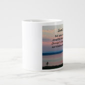 Serenity Prayer Pink Seascape Sunset Grote Koffiekop (Voorkant)