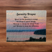 Serenity Prayer Pink Seascape Sunset Legpuzzel