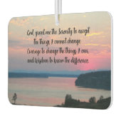 Serenity Prayer Pink Seascape Sunset Luchtverfrisser (Links)