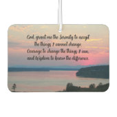Serenity Prayer Pink Seascape Sunset Luchtverfrisser (Voorkant)