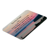 Serenity Prayer Pink Seascape Sunset Magneet (Linkerzijde)