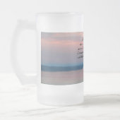 Serenity Prayer Pink Seascape Sunset Matglas Bierpul (Links)