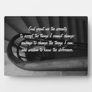 Serenity Prayer Plaque Fotoplaat