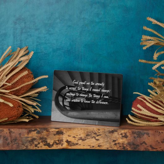 Serenity Prayer Plaque Fotoplaat (Zijkant)