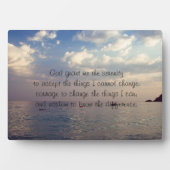 Serenity Prayer Plaque Fotoplaat (voorkant)