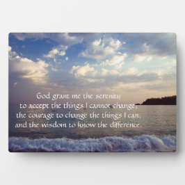 Serenity Prayer Plaque Fotoplaat
