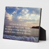 Serenity Prayer Plaque Fotoplaat (Zijkant)