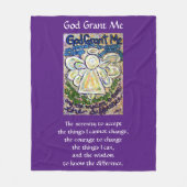 Serenity Prayer Poem Angel Custom Fleece Blanket Deken (Voorkant)