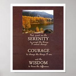 Serenity Prayer Portrait Poster - Fotosjabloon