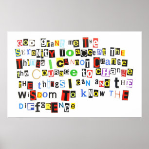 Serenity Prayer Poster