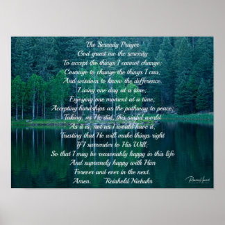 Serenity Prayer Poster