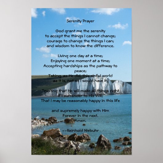 Serenity Prayer Poster (Voorkant)