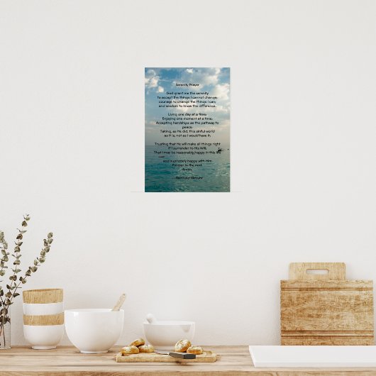 Serenity Prayer Poster (Keuken)
