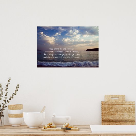 Serenity Prayer Poster (Keuken)