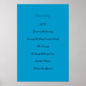 Serenity Prayer Poster (Voorkant)