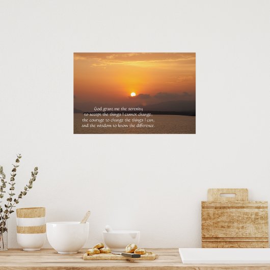 Serenity Prayer Poster (Keuken)