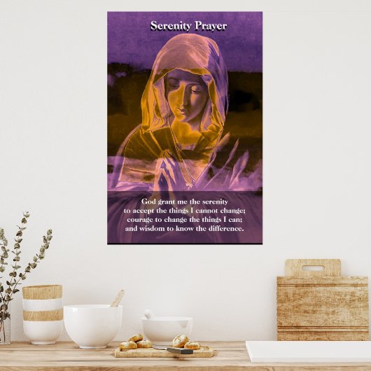 Serenity Prayer Poster (Keuken)