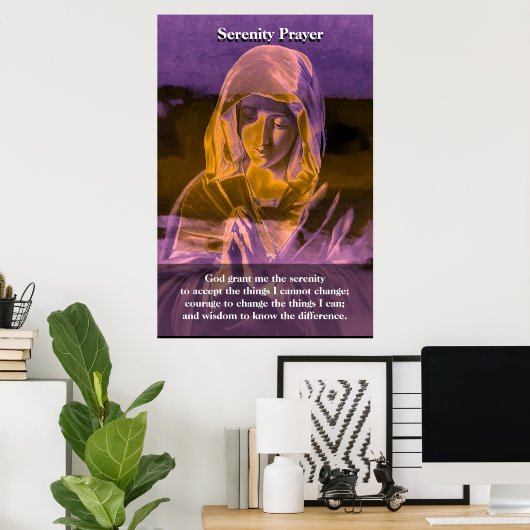 Serenity Prayer Poster (Thuiskantoor)