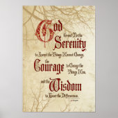 Serenity Prayer Poster (Voorkant)