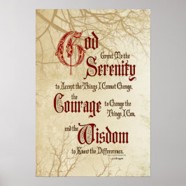 Serenity Prayer Poster