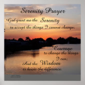 SERENITY PRAYER POSTER (Voorkant)