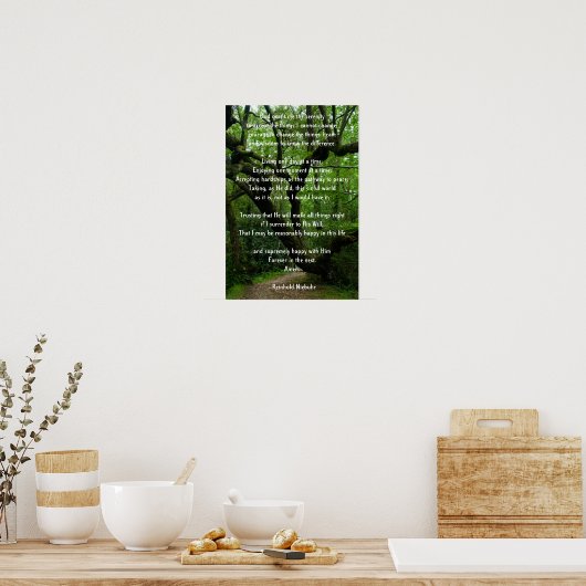 Serenity Prayer Poster (Keuken)