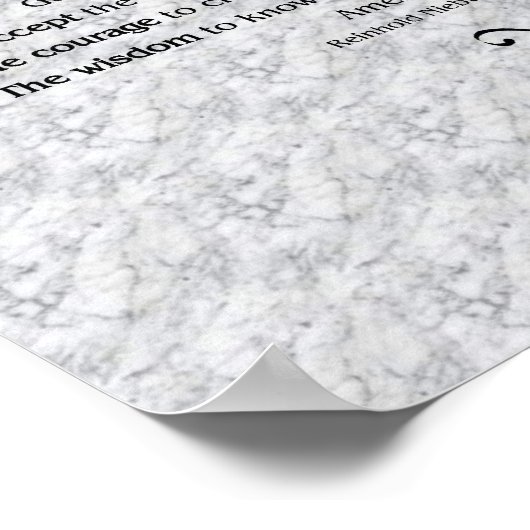 Serenity Prayer Poster (Hoek)