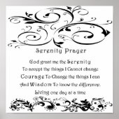 Serenity Prayer Poster (Voorkant)