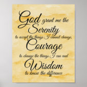 Serenity Prayer poster (Voorkant)
