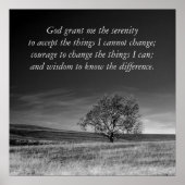 Serenity Prayer Poster (Voorkant)