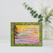 Serenity Prayer postkaart/briefkaart Briefkaart (Staand voorkant)