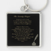 Serenity Prayer Premium Square Sleutelhanger (Voorkant)