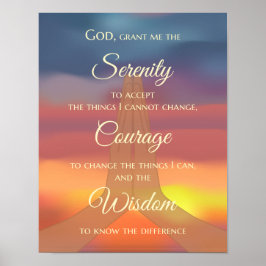 Serenity Prayer Print - Sunrise
