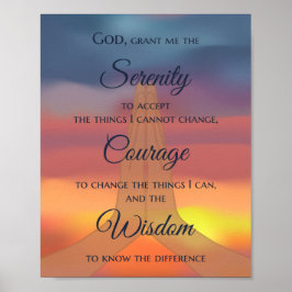 Serenity Prayer Print - Sunrise