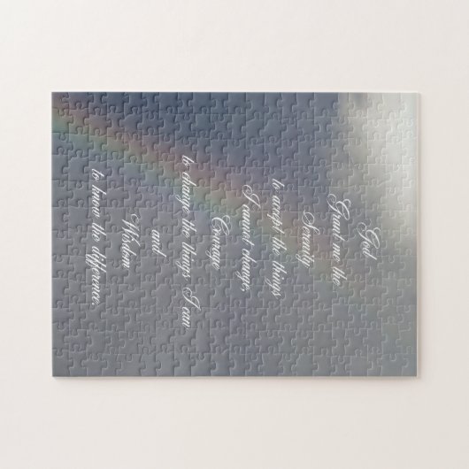 Serenity Prayer Rainbow Legpuzzel (Horizontaal)