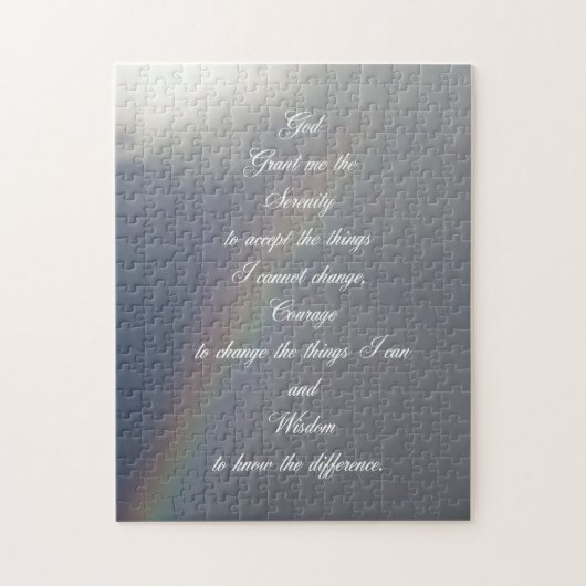Serenity Prayer Rainbow Legpuzzel (Verticaal)