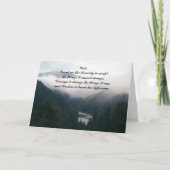 Serenity Prayer River Valley Landschap Blank Bedankkaart (Voorkant)