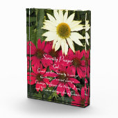 Serenity Prayer Rode Coneflowers Bloemen Fotoblokken (Rechts)