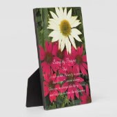 Serenity Prayer Rode Coneflowers Bloemen Fotoplaat (Zijkant)