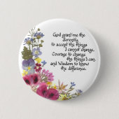 Serenity Prayer Ronde Button 5,7 Cm (Voorkant)